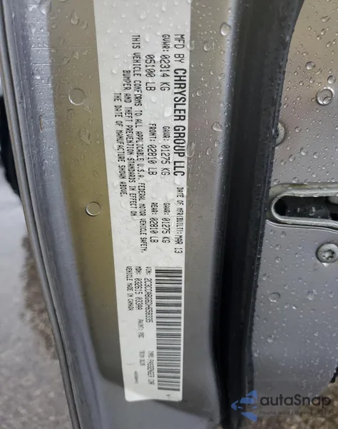 2013 Chrysler 300 S from USA, damaged, VIN 2C3CCABG6DH658335